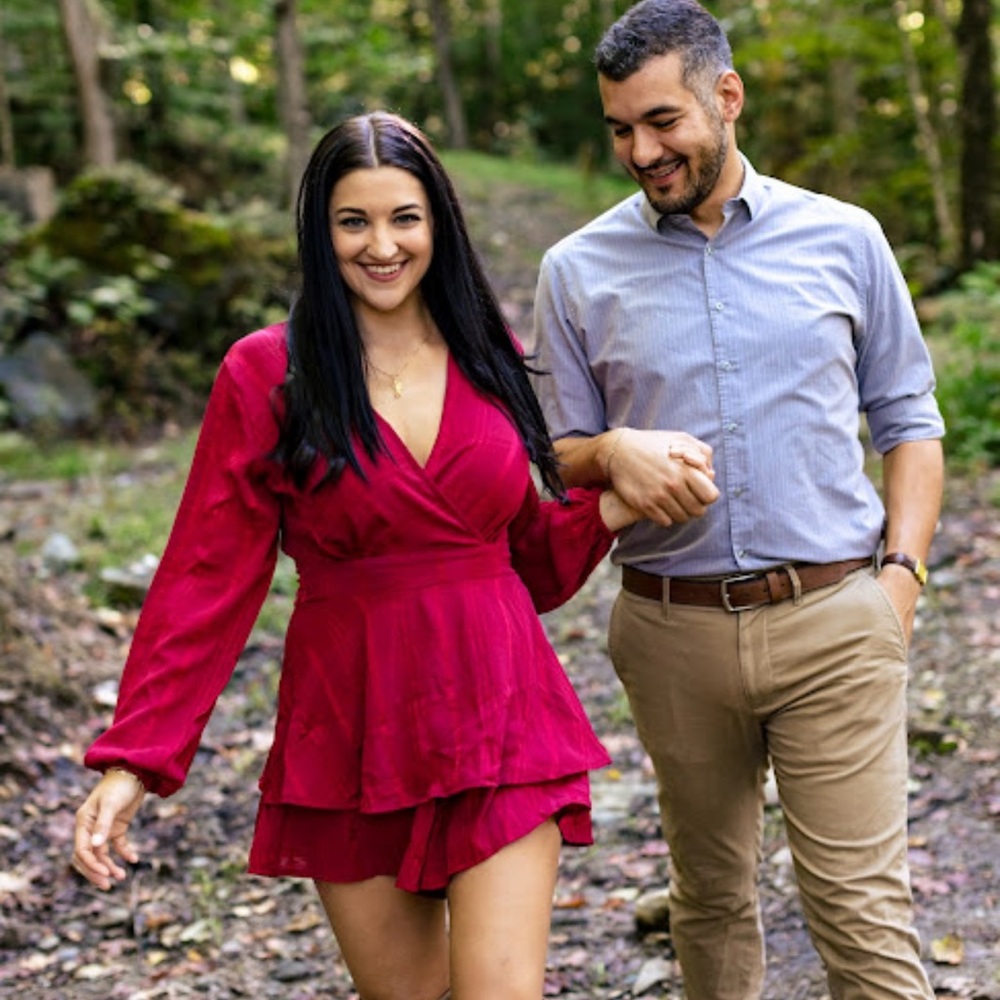 Red romper dress